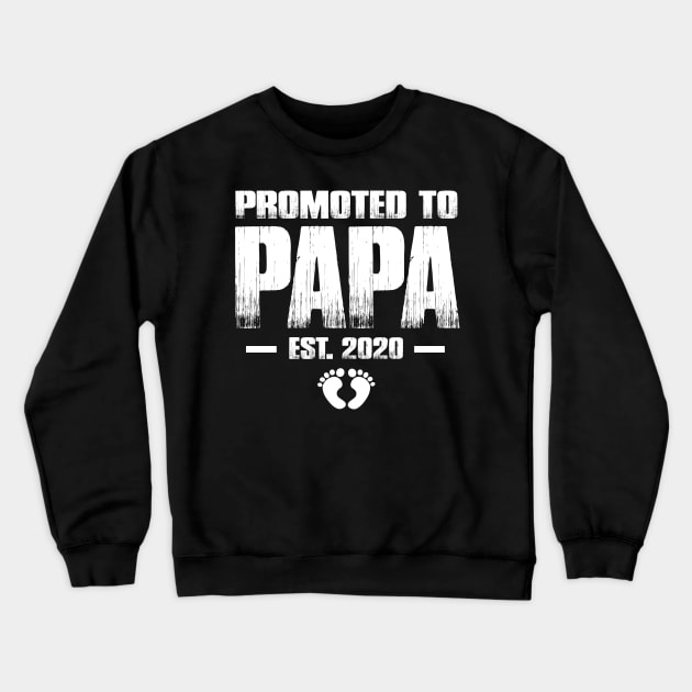 Promoted to Papa 2020 New Baby Birth Announcement Gifts Funny Father's Day Gift Ideas Crewneck Sweatshirt by smtworld